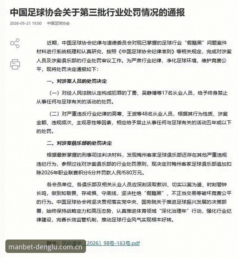 万博注册网站 足协第三批禁足名单公布,如何在万博体育首页快速看懂这份处罚清单?